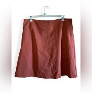 Betabrand XXL Plus Terracotta Orange Ponte Knit Skort Office Siren Travel
